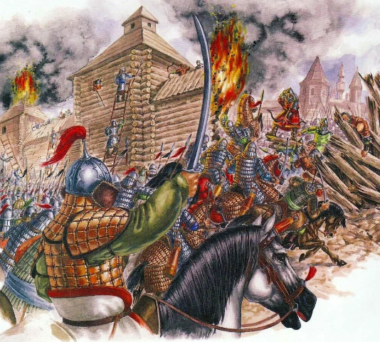 Якобы нашествие. Да у монголов и не могло быть катафрактариев