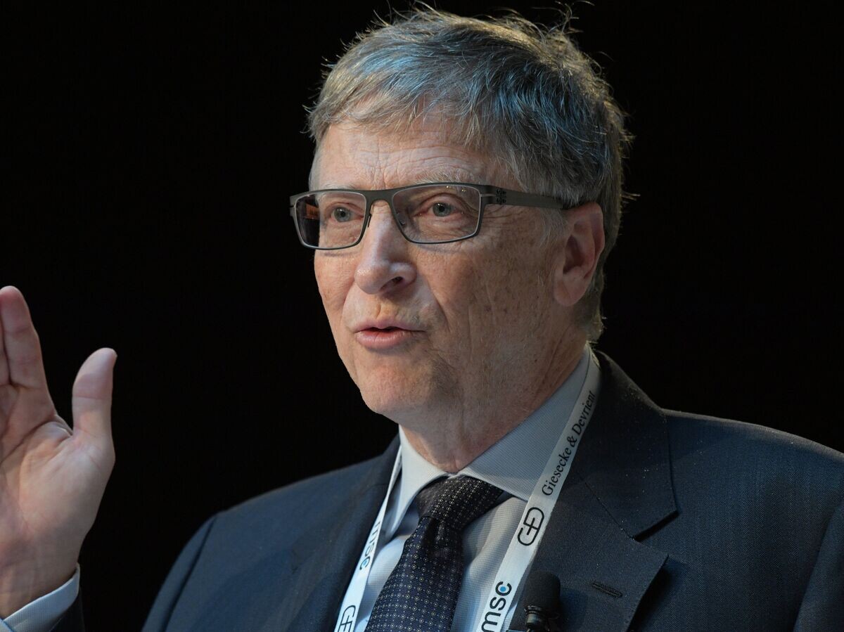    Бывший генеральный директор Microsoft Билл Гейтс на 53-й Мюнхенской конференции по безопасности© РИА Новости / Григорий Сысоев