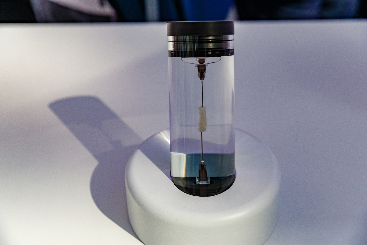 Сосуд выращенный учеными Росатома. Фото: Алексей Башкиров, газета «Страна Росатом»