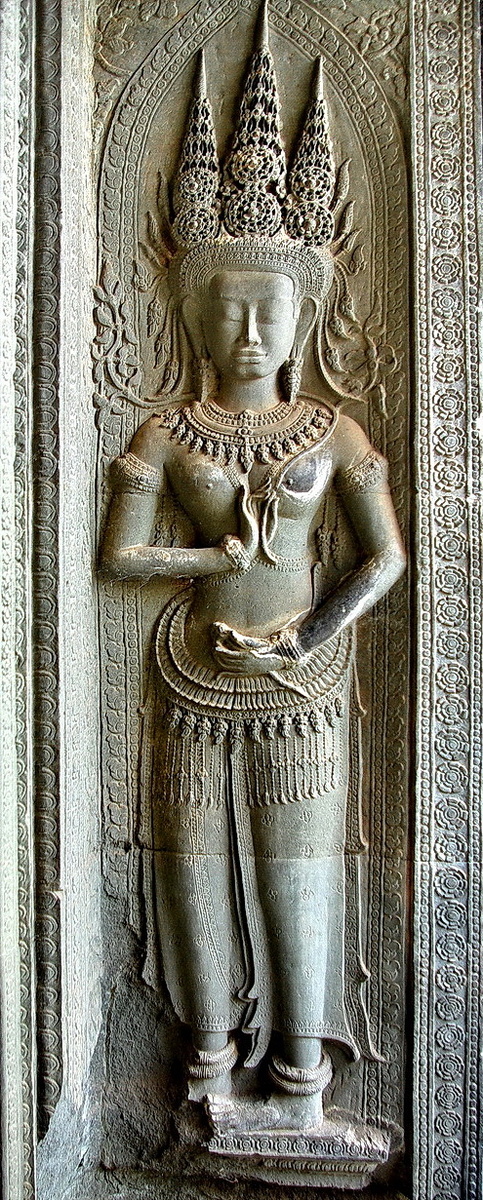 Ангкор-Ват Девата из Баккана, самого высокого и самого священного уровня храма. Фото: Кент Дэвис