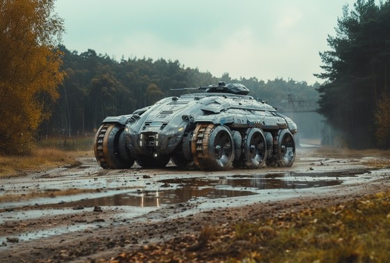    Танк будущего в представлении ИИ