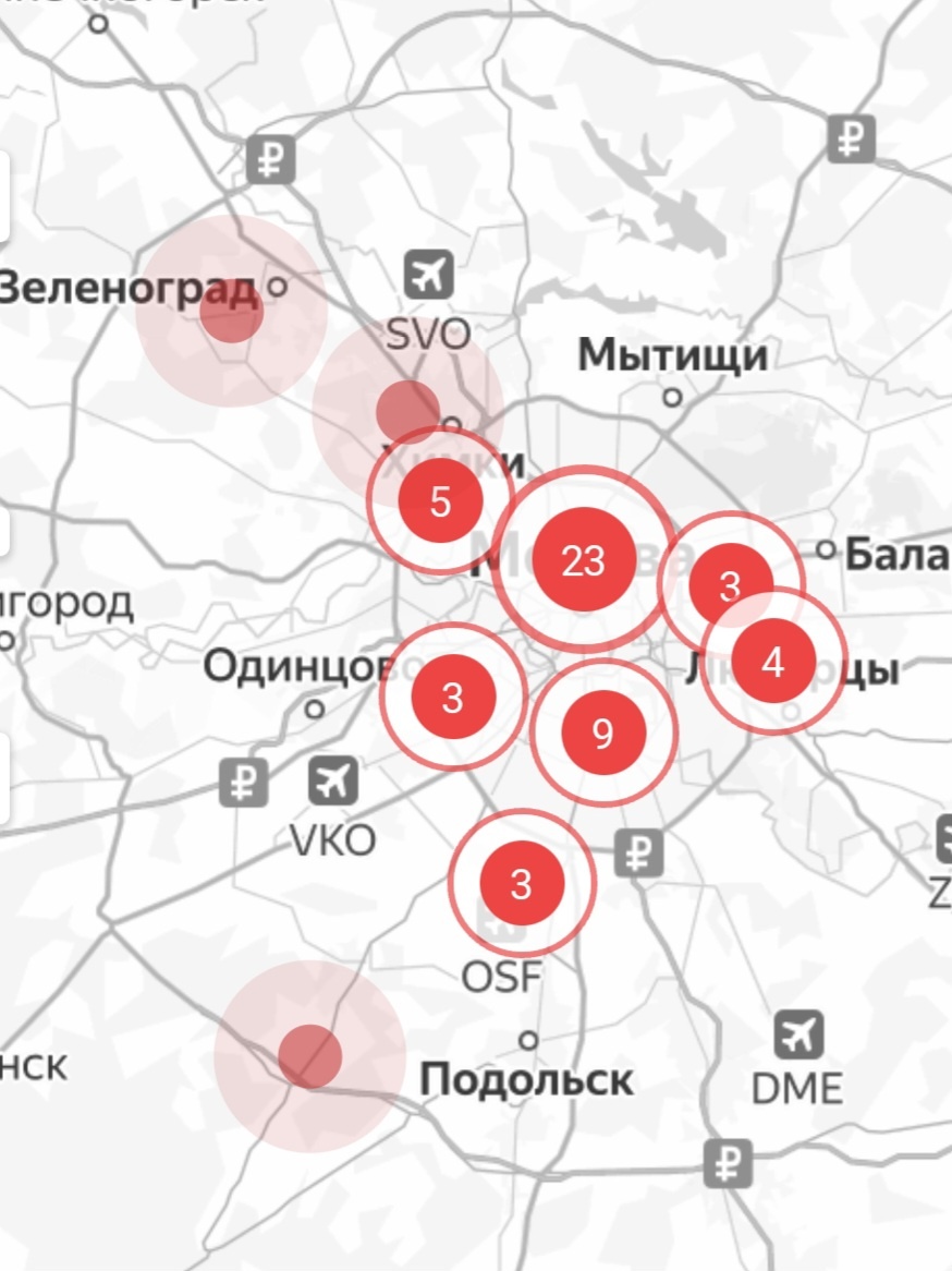 Карта с расположением площадок фестиваля, источник: «Московские сезоны»
