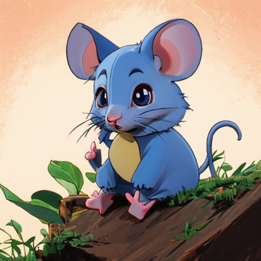 Мышка-норушка от нейросети получилась милейшая, но с лапками-обрубками...