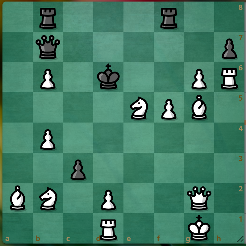 1. м1, ход белых