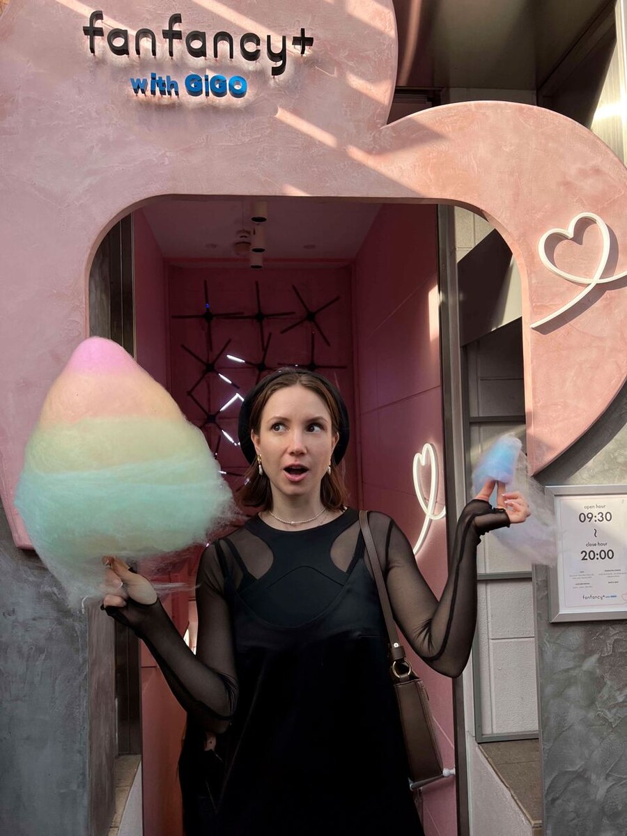 Семицветная сахарная вата