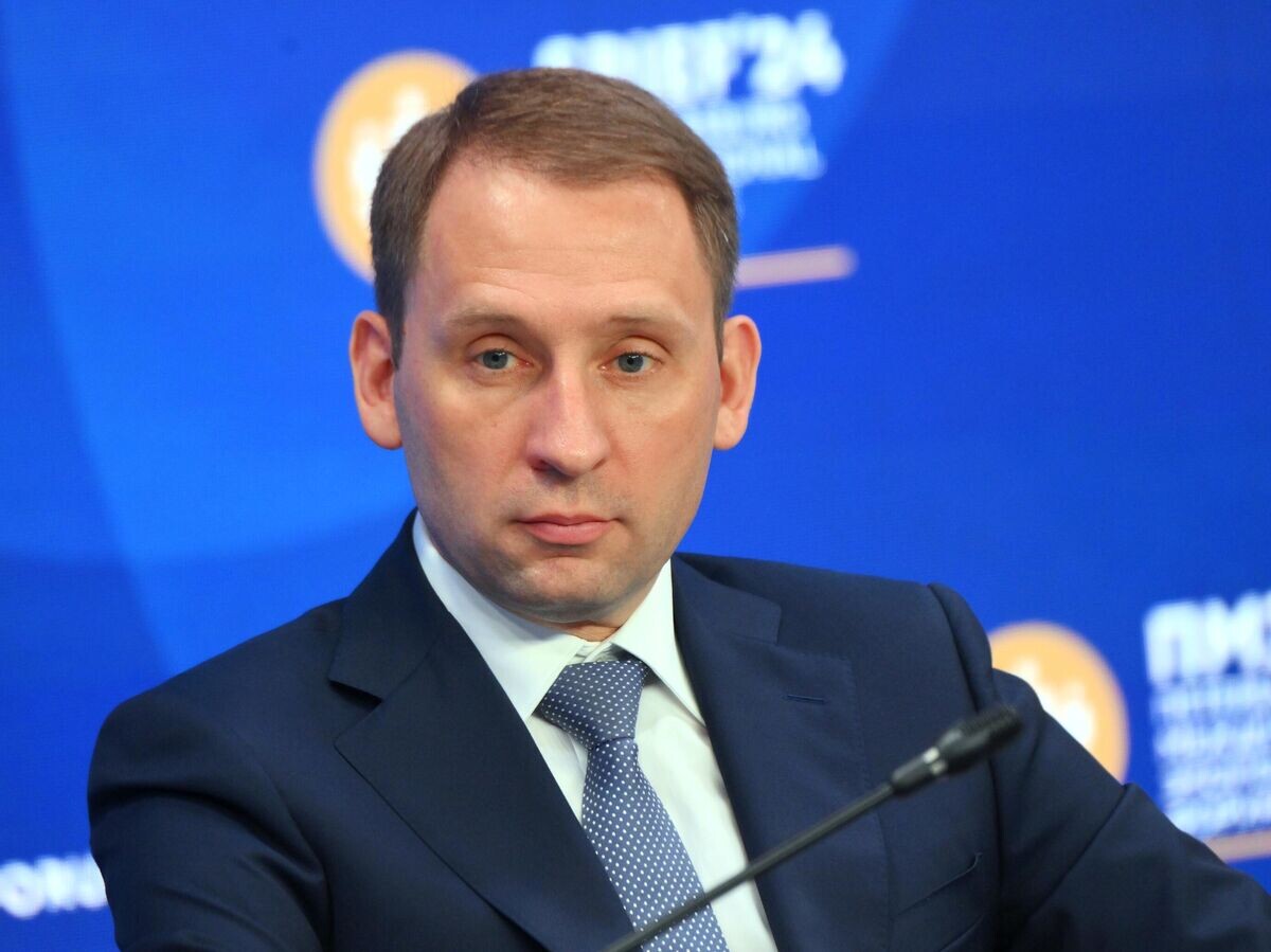    Министр природных ресурсов и экологии Российской Федерации Александр Козлов на ПМЭФ-2024© РИА Новости / Кристина Кормилицына