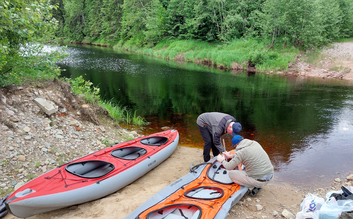 перед стартом с Верхних Важин