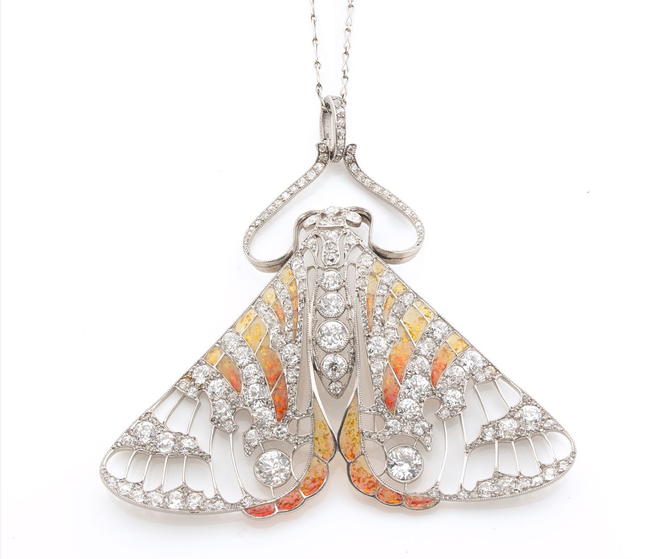 Анри Вевер. Кулон-бабочка 1900 года