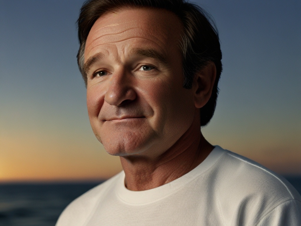 Изображение сгенерировано ИИ; Цитаты Робина Уильямса