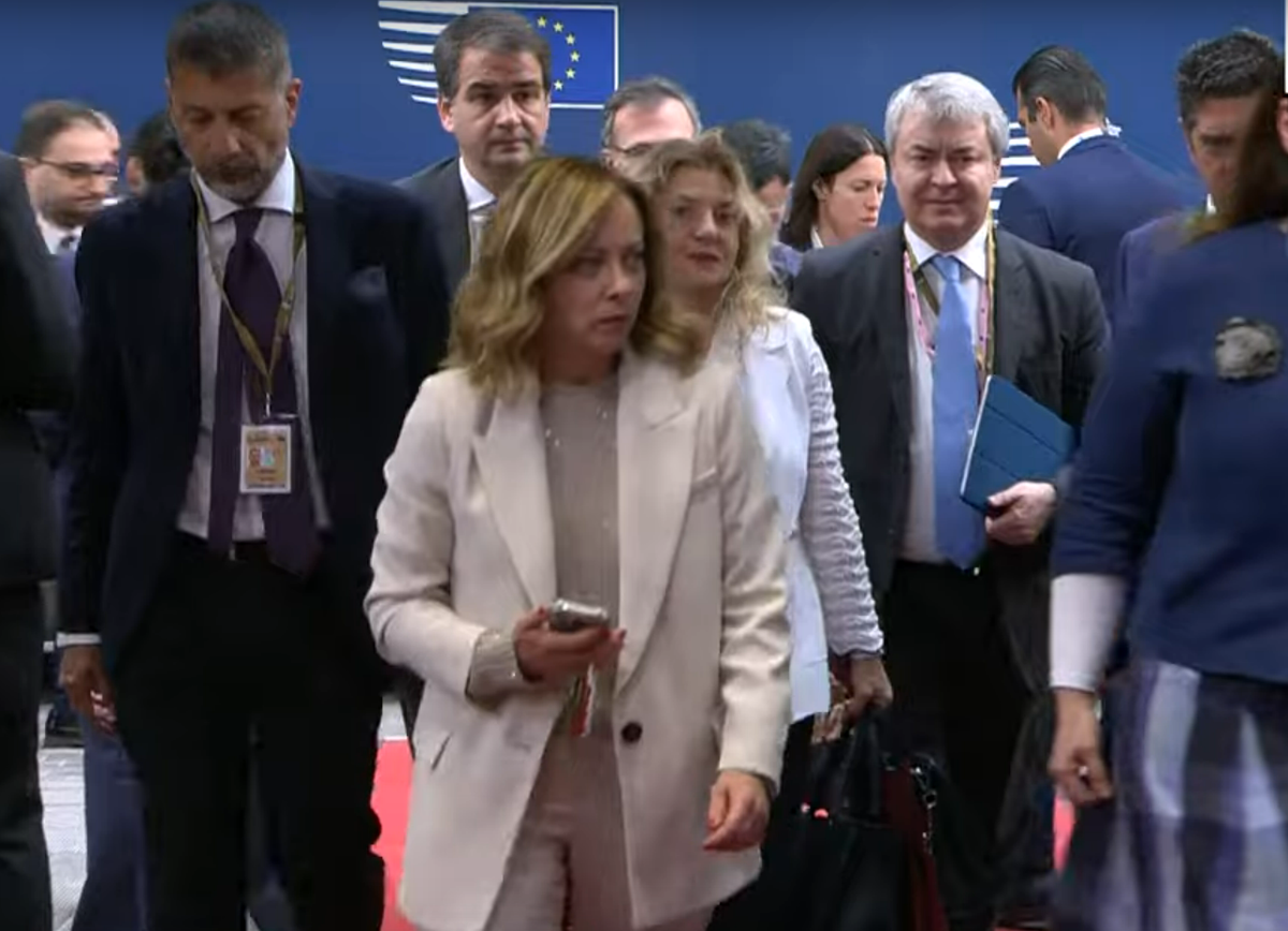 Итальянка Джорджия Мелони в своем обычном состоянии.