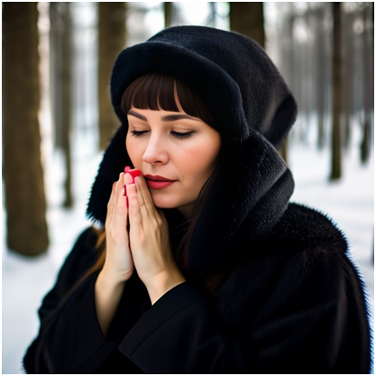 Сгенерировано ИИ- Молитва за умершего родного человека.