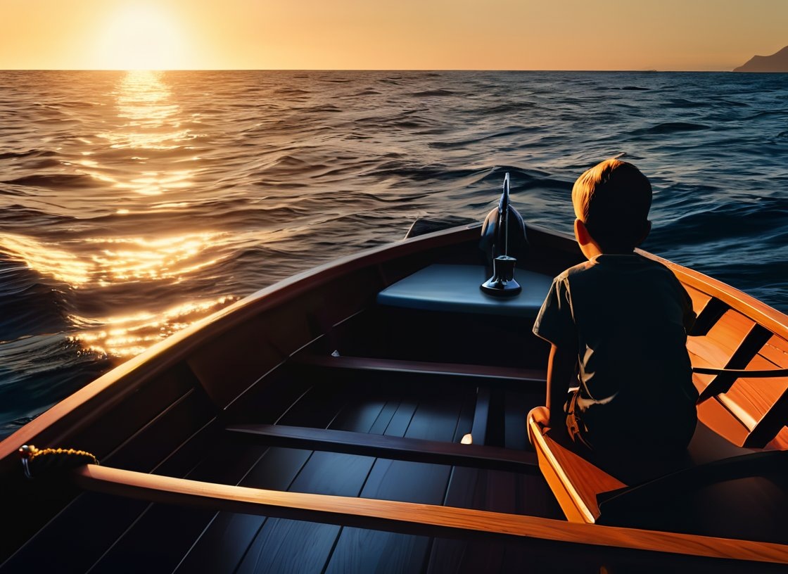 Тихий спокойный сон:
"Берег океана, красивый закат, отец обнимает сына, 8 лет, оба смеются, счастливы, садятся в лодку, чтобы отплыть на рыбалку...