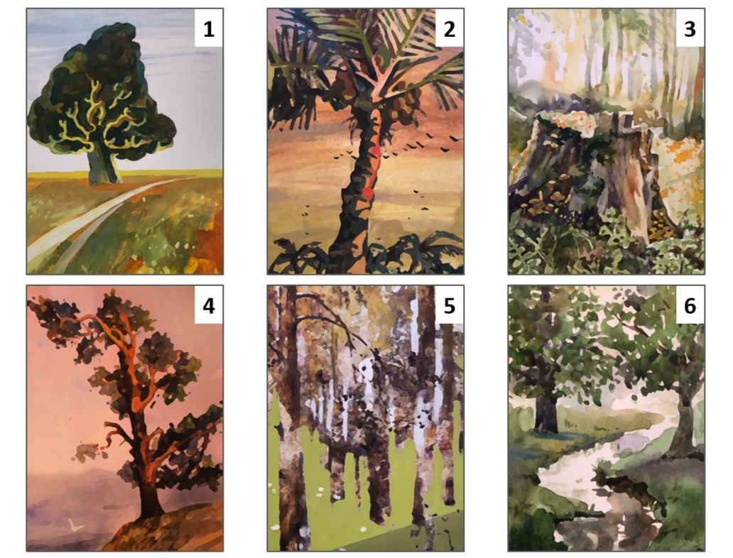 6 случайно выбранных карт из колоды «Древо жизни». Коллаж мой 