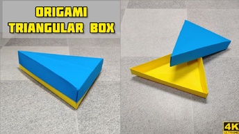 Треугольная коробка оригами | Картонная коробка | diy коробка