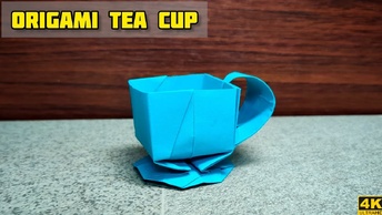 Чашка чая оригами | Чашка своими руками | Урок оригами | Бумажная поделка | DIY