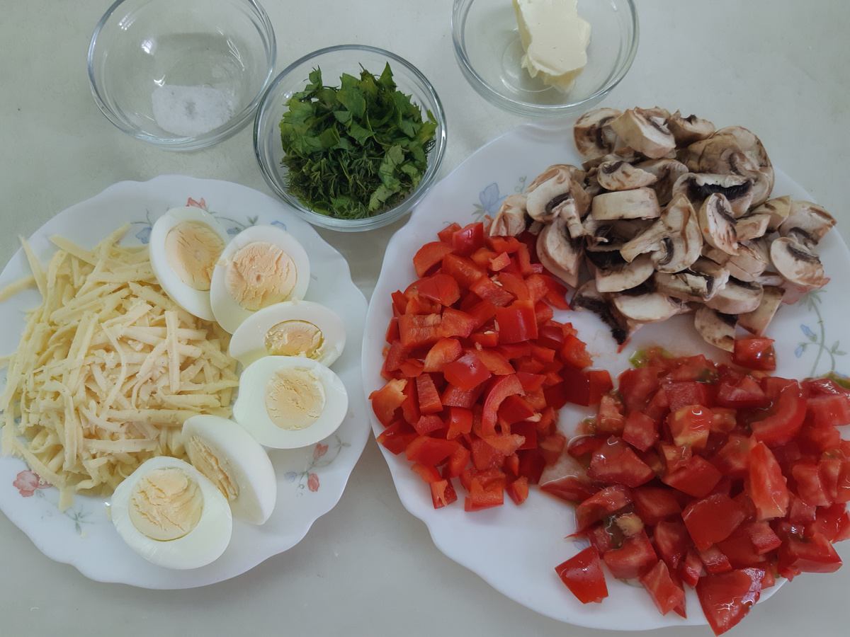 ЗАВТРАК. Яйца с овощным гарниром. Вкусно, сытно, легко и быстро готовить. |  Вкусно готовим с Оксаной | Дзен