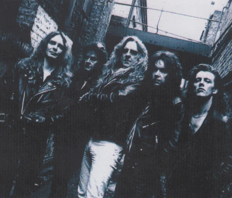 SAXON 1997: Даг Скарратт, Найджел Глоклер, Бифф Байфорд, Пол Куинн и Ниббс Картер