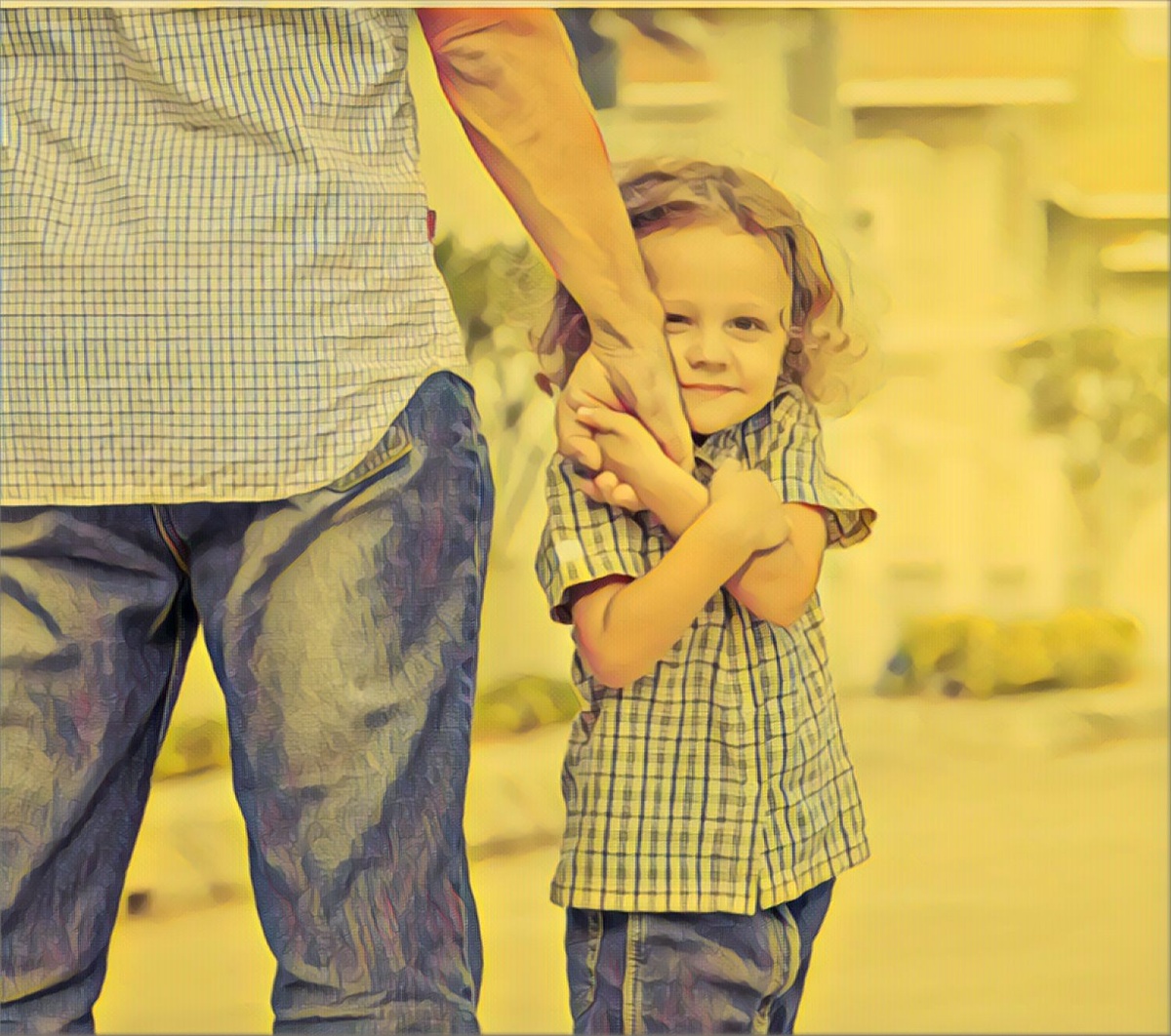 Витя с дочкой