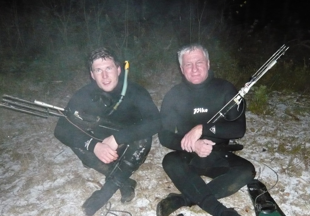 С Александром и ружьями его производства. 2014 г. 