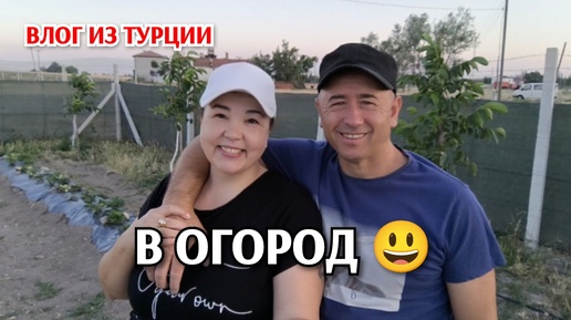 Поехали в огород/сильный ветер/огурцы не взошли 😏/уборочная 🤗/жизнь простой семьи в Турции