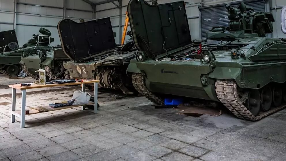 Сtретный завод на Украине: Германия превратит танки Leopard в охотников на беспилотники Фото: Bild