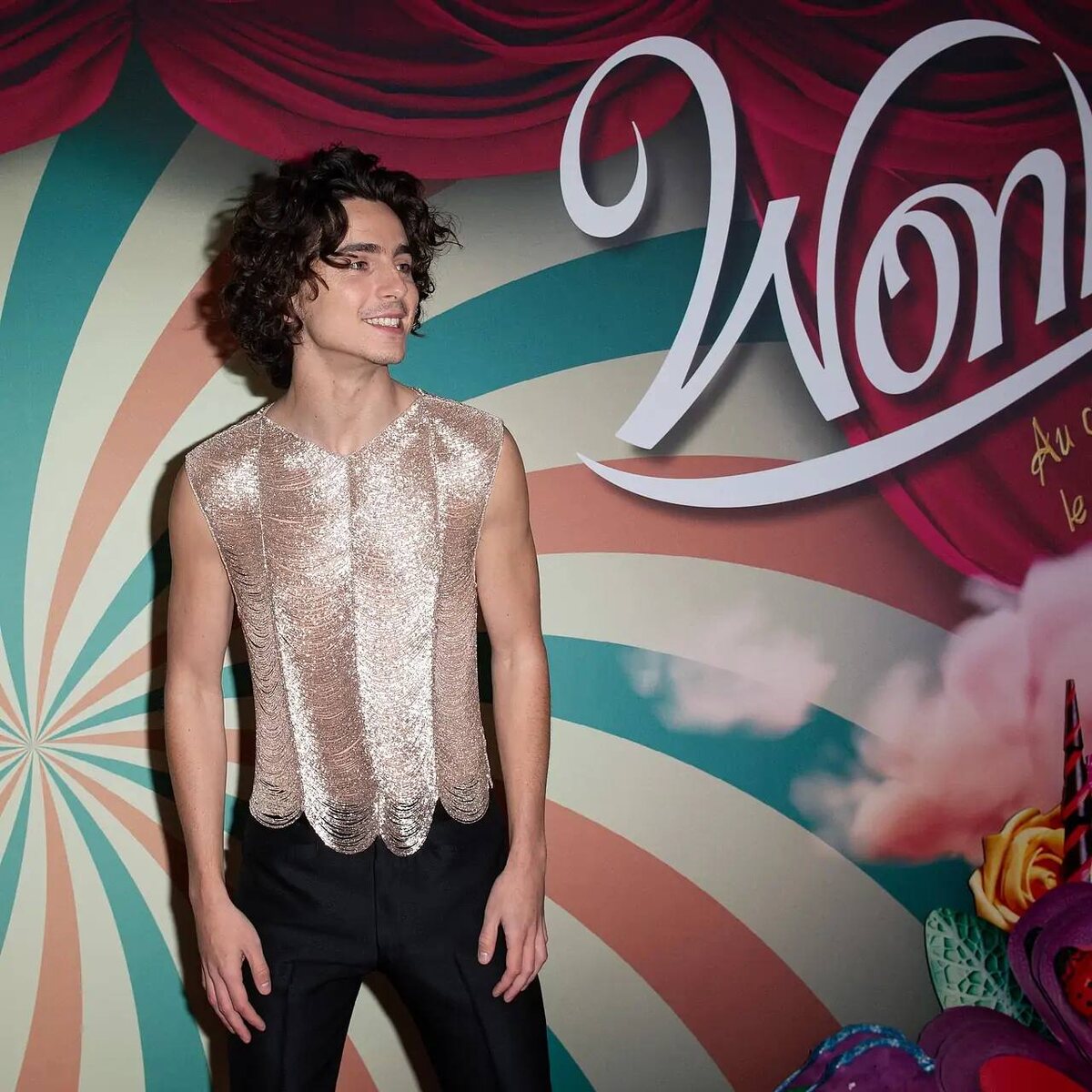 Тимоти Шаламе на премьере Вонки