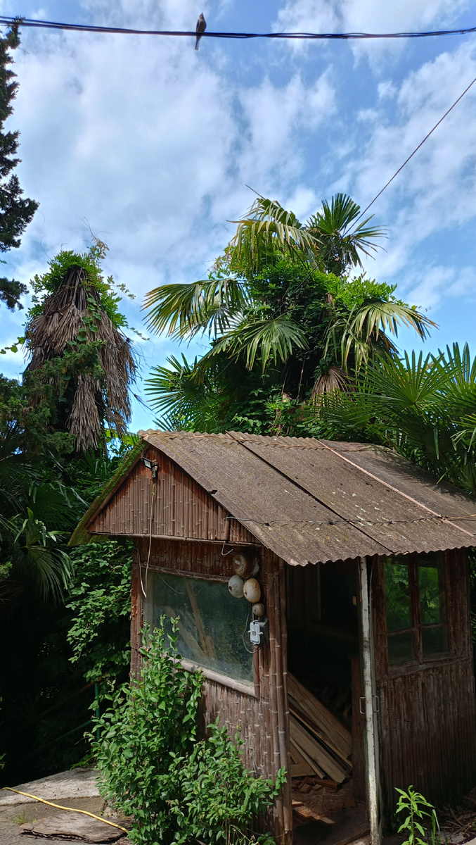 Сначала это.. Видимо что-то типа будки для охраны было 