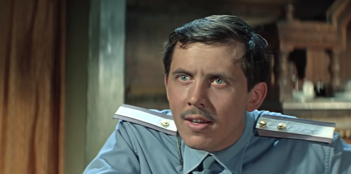 Кадр из кинофильма "Хозяин тайги", 1968 г., режиссер Владимир Назаров, сценарист Борис Можаев, композитор Леонид Афанасьев (скриншот)