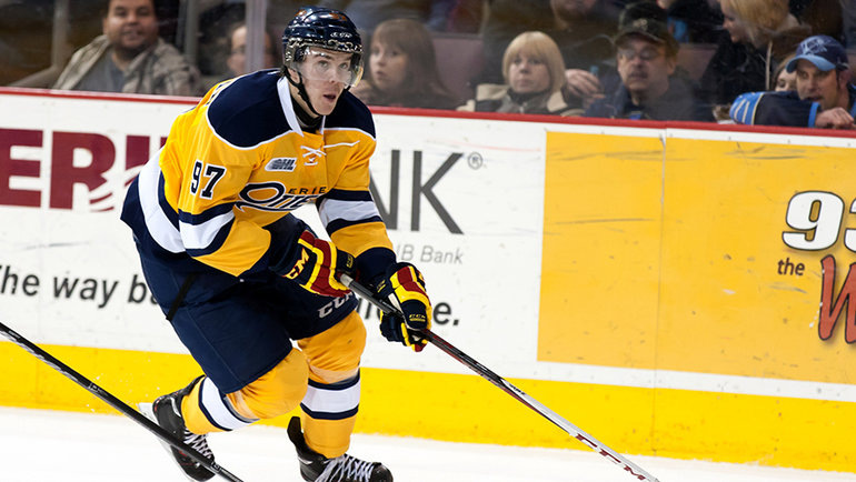    Коннор Макдэвид в игре за «Эри Оттерз». Global Look Press