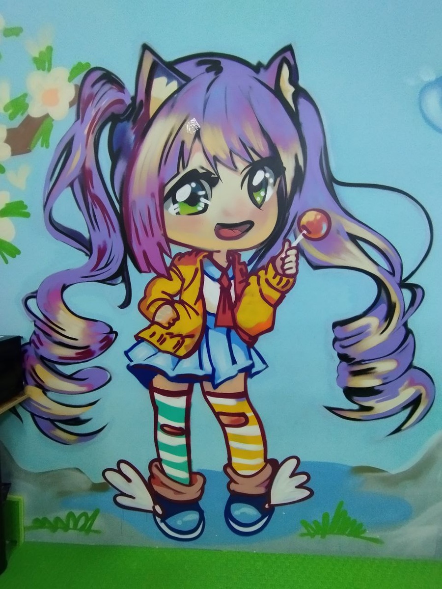 Игровая очень красочная. Рисунки практически на любой вкус. Они везде, но глаза не мозолят (фото личное) 