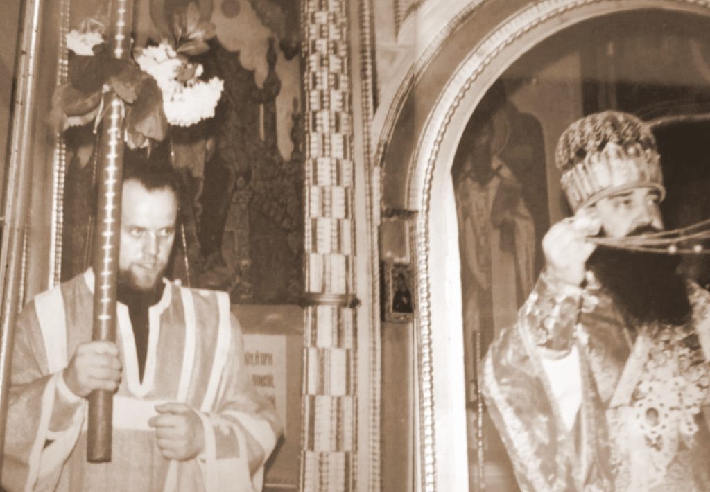  Ректор МДА митрополит Филарет (Вахромеев) и диакон Виктор