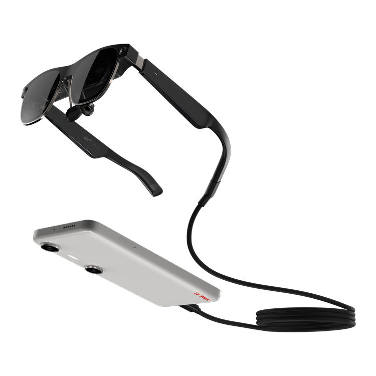 Очки Xreal по-прежнему можно подключать к вашему телефону, но теперь у них есть и собственное устройство. Изображение: Xreal