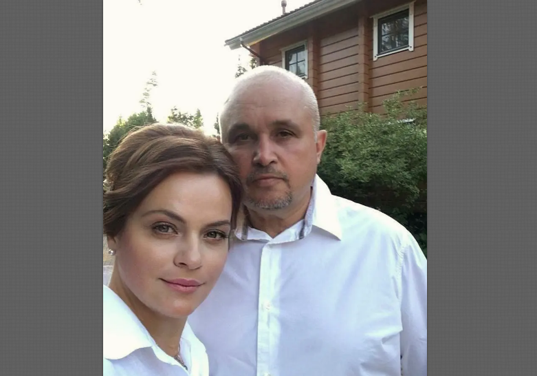 Анна Цивилёва с мужем.