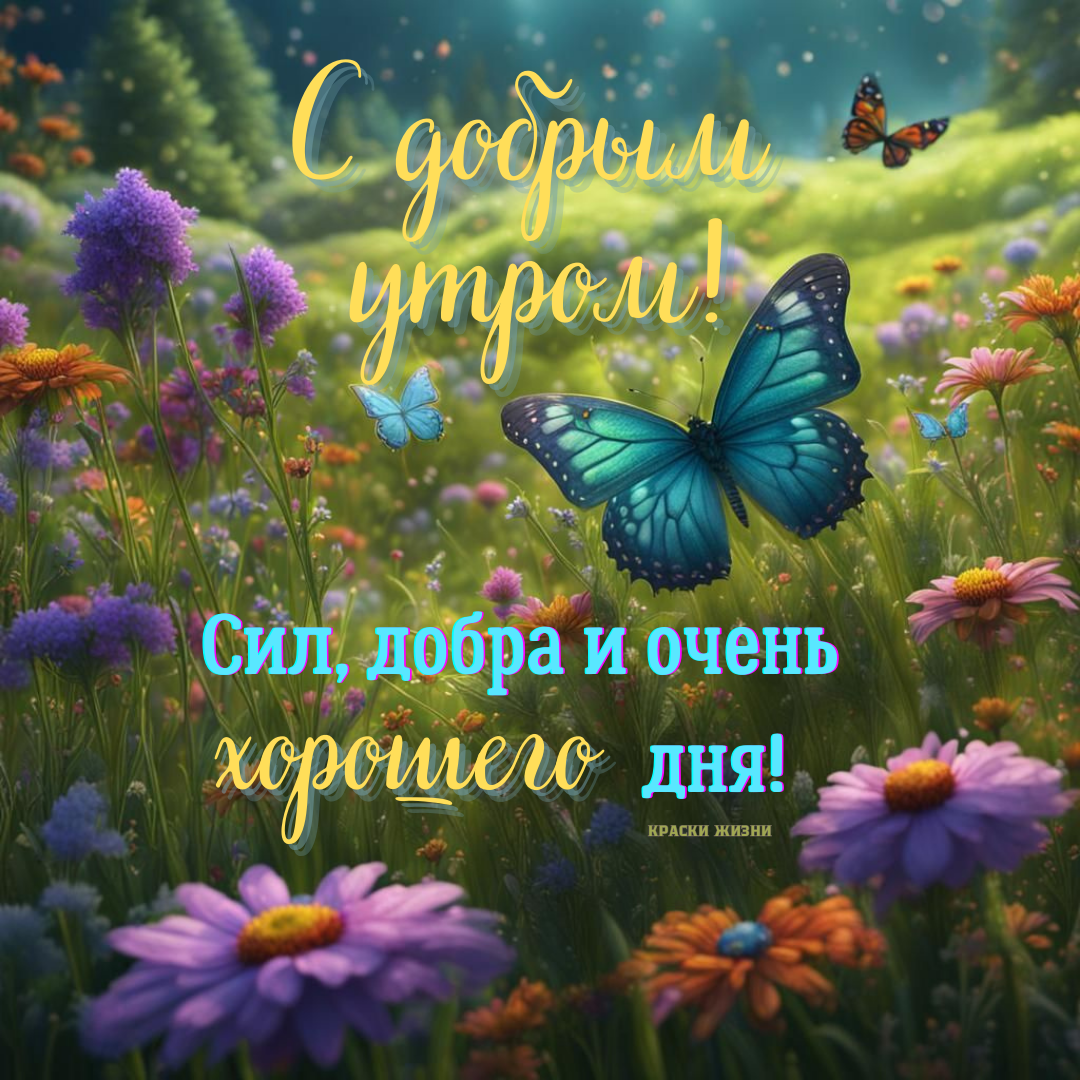 Картинки с добрым утром краски жизни