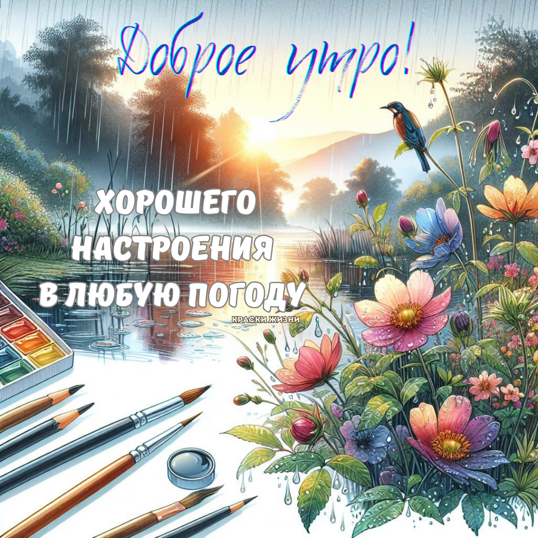 Картинки с добрым утром краски жизни