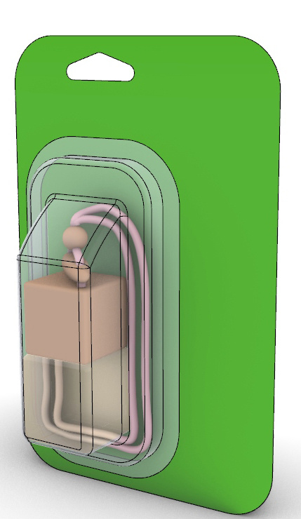 Блистерная упаковка под автомобильный ароматизатор, макет "Блистерных машин"