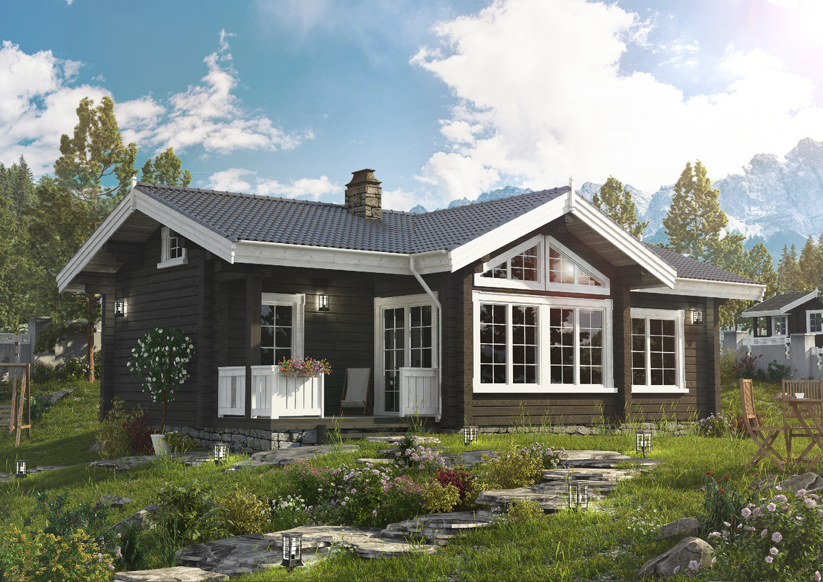 Проект одноэтажного дома «Скандинавский-62»