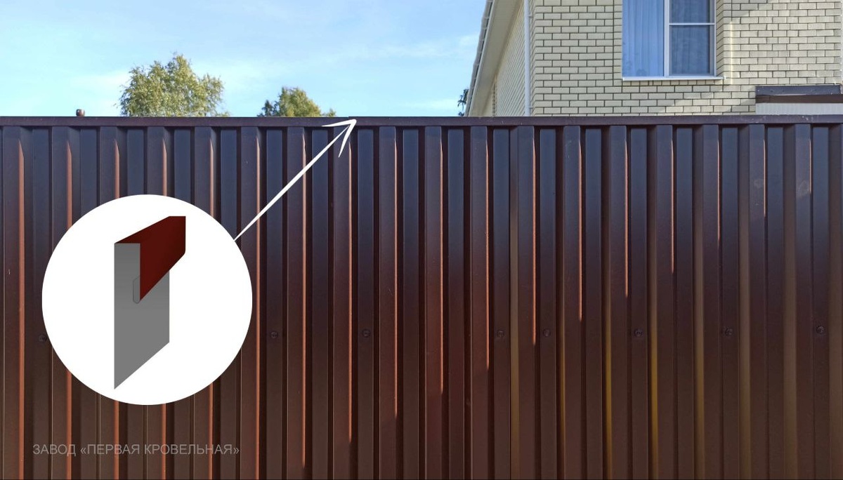 Декоративная планка для забора из профнастила