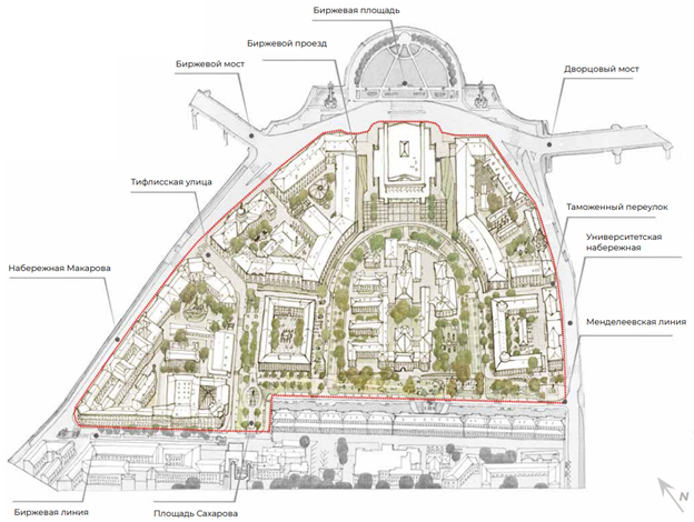 Планируемые границы зоны благоустройства 