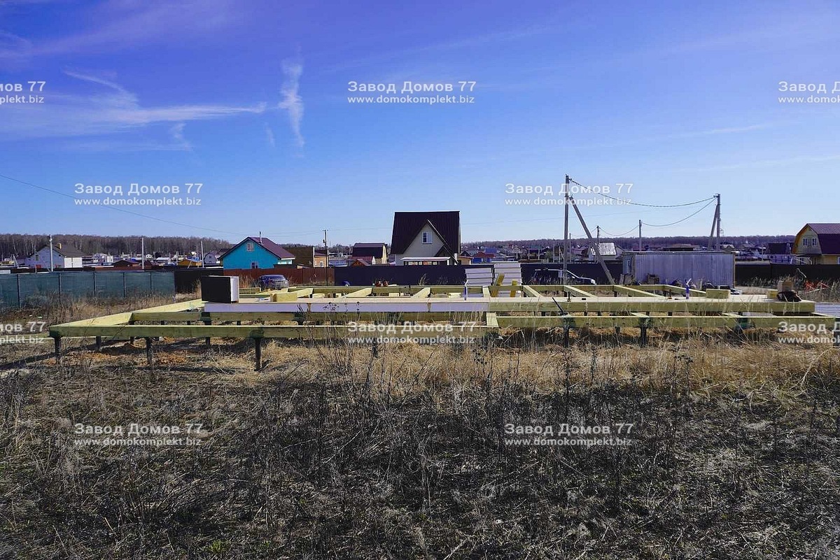 Возведение свайного фундамента