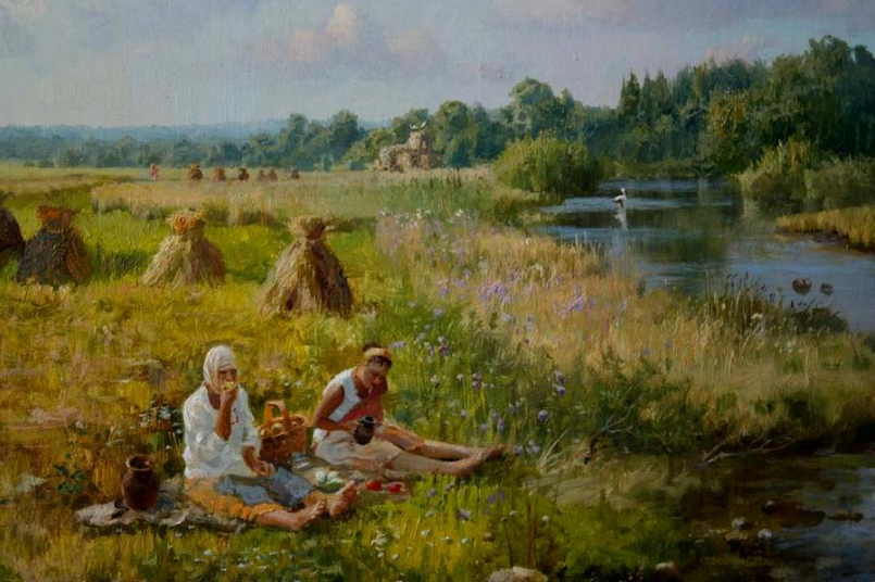 Жданов Владимир Юрьевич (Род. 1959). Сенокос.