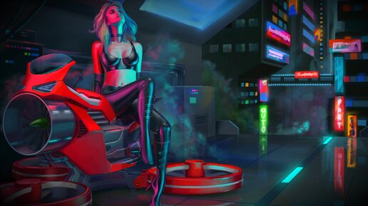 Lost in Neon Dream Cyberpunk