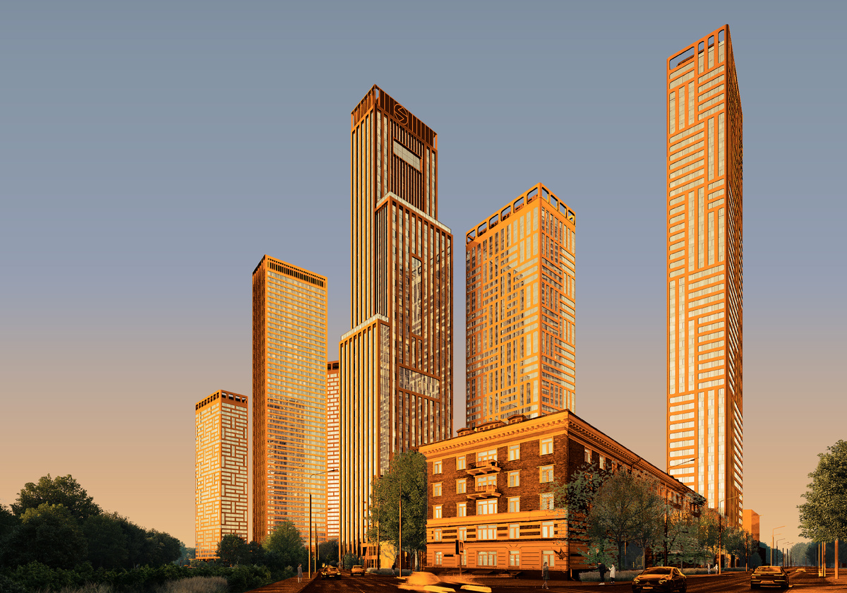 30 мая прошла презентация нового ЖК премиум-класса Amber City. - Lifehub-квартал, состоящий из 6 корпусов переменной этажности (от 40 до 58 этажей).