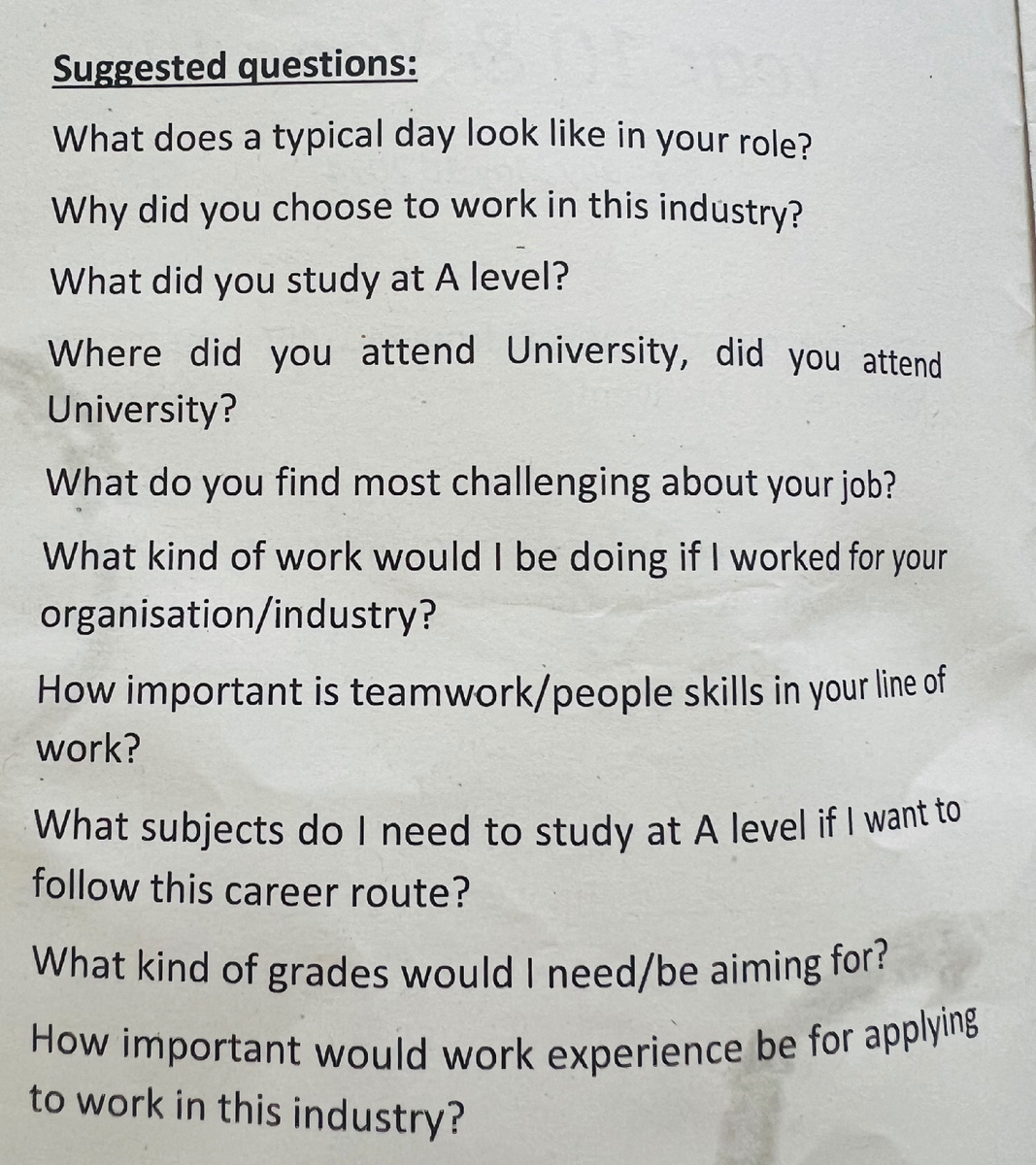 Подсказка, какие вопросы спрашивать у работодателей. Фотография из личного архива. 