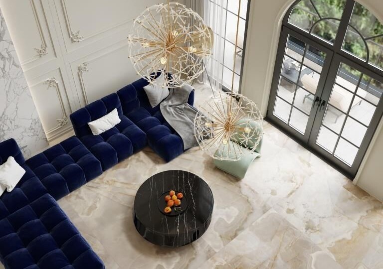 Спеченный камень в интерьере – новое слово в дизайне