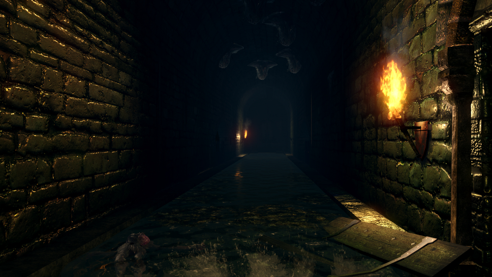 Можно заметить слизь на потолке.