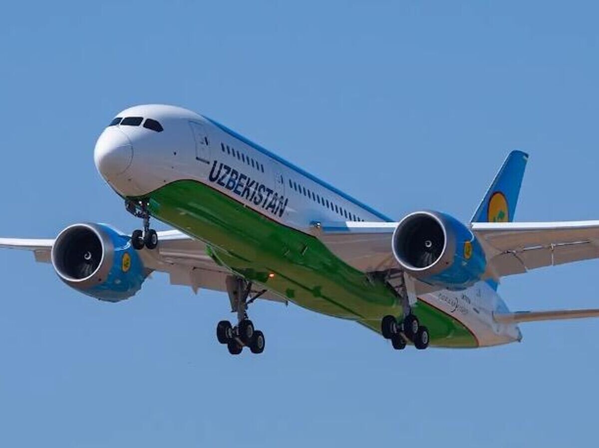    Boeing 787 авиакомпании Uzbekistan Airways© Фото : Uzbekistan Airways/Telegram