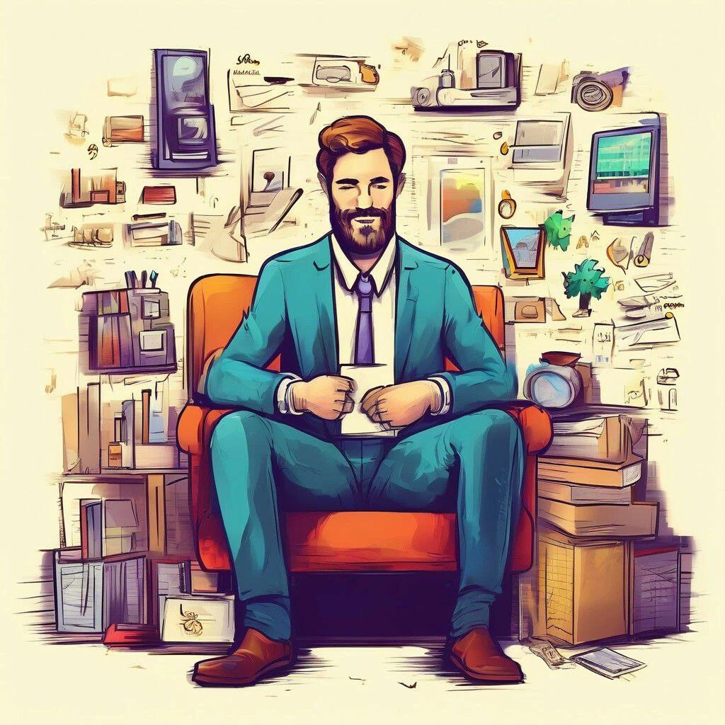 Так выглядит самозанятый по мнению Шедеврум