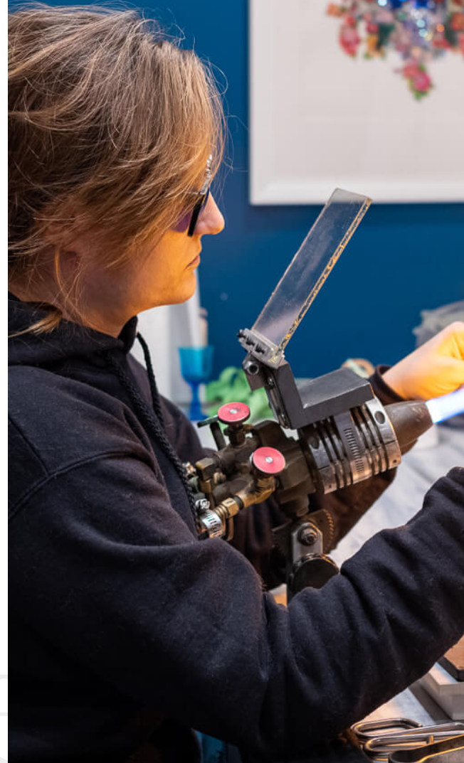 Работы из спеченного стеклобоя от Эмбер Коуэн (Amber Cowan) 