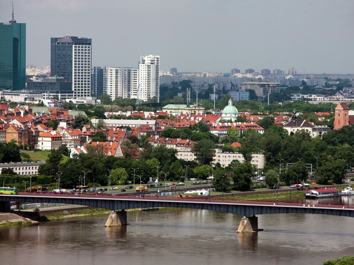    Вид на Гданьский мост через реку Висла в Варшаве© РИА Новости / Антон Денисов